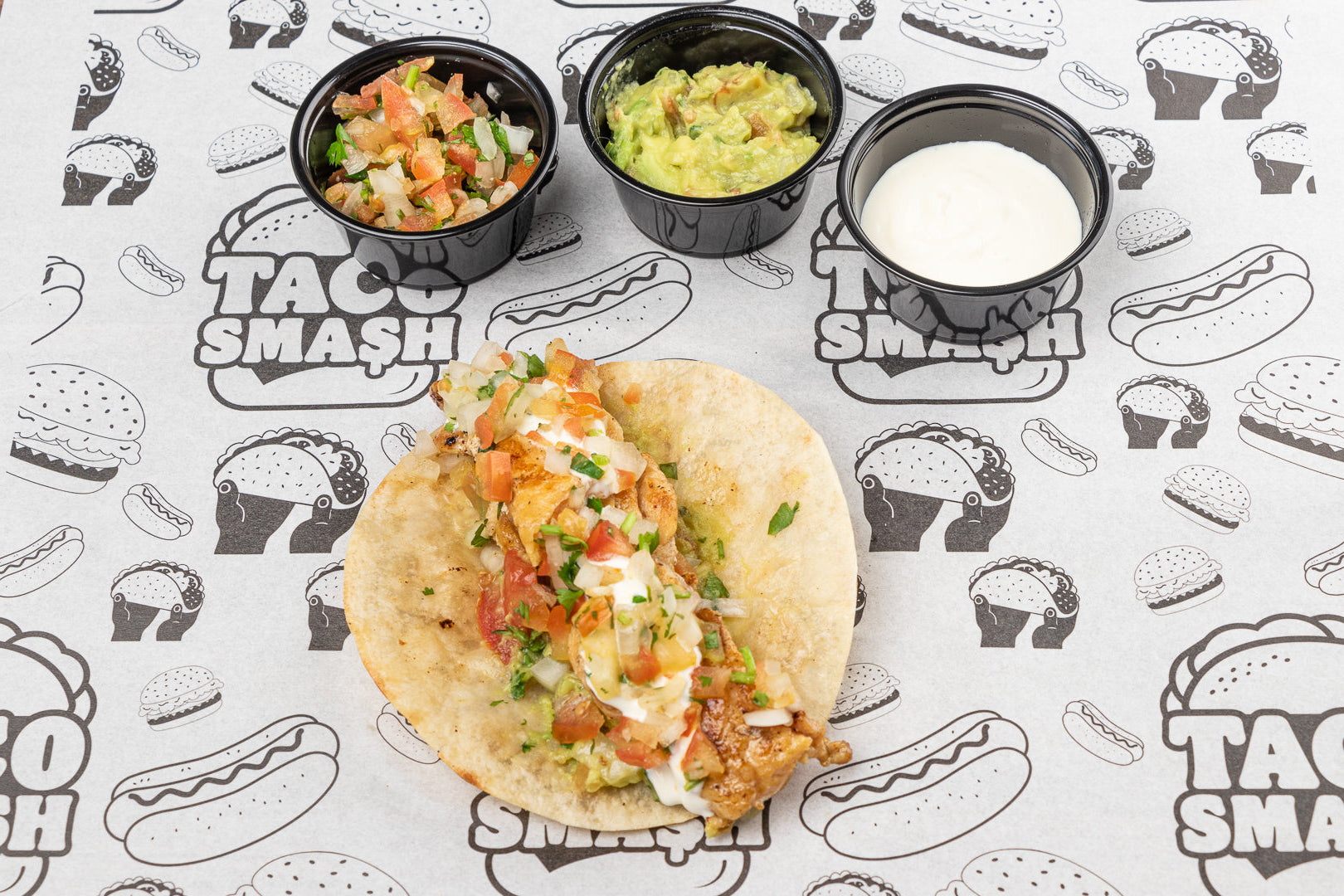 Taco de pollo al grill